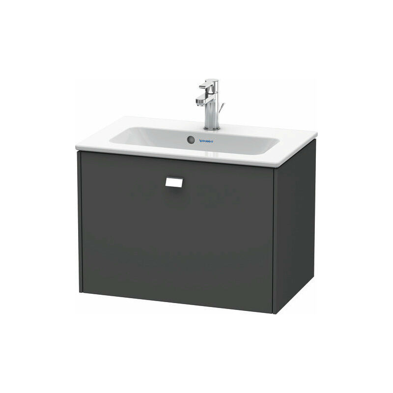 

Duravit Brioso Módulo mural Compact 62,0 x 38,9 cm, 1 extraíble, para lavabo ME by Starck 234263, Color (frente/cuerpo): Diseño grafito mate, mango