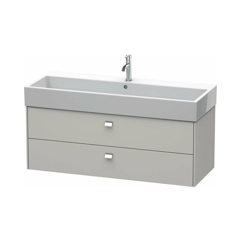 

Duravit Brioso Mueble bajo encimera 118,4 x 45,9 cm, 2 cajones, con sifón y delantal, para lavabo Vero Air 235012, Color (frente/cuerpo): Gris