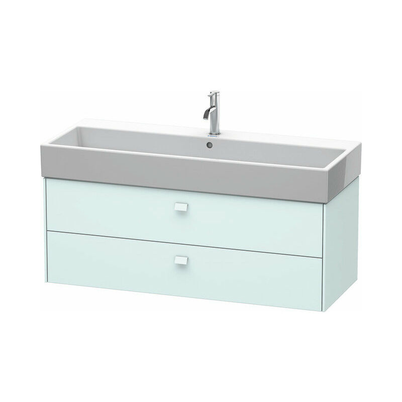 

Duravit Brioso Mueble bajo encimera 118,4 x 45,9 cm, 2 cajones, con sifón y delantal, para lavabo Vero Air 235012, Color (frente/cuerpo): Azul claro