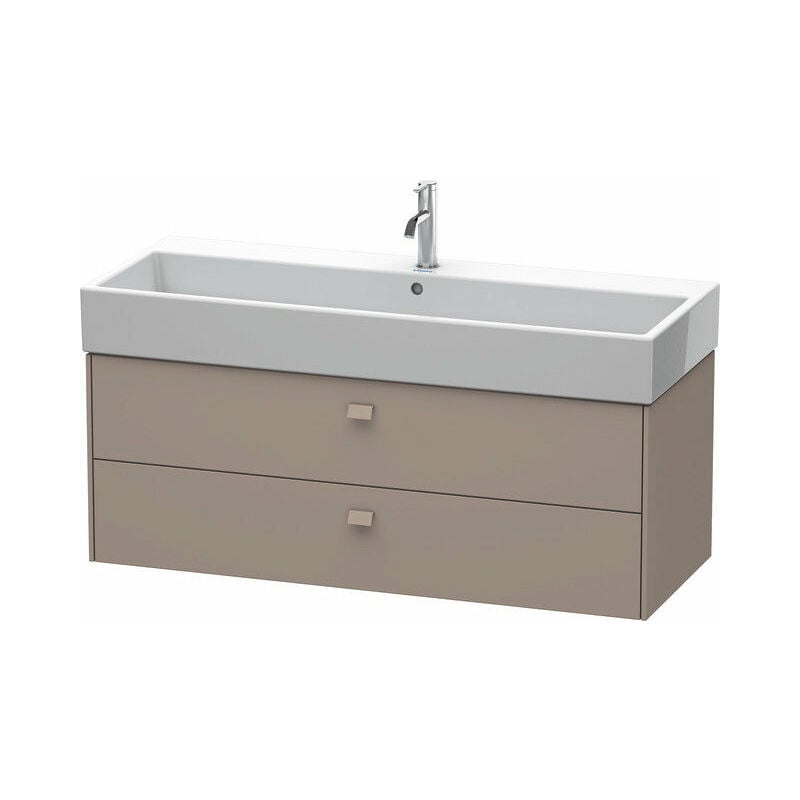 

Duravit Brioso Mueble bajo encimera 118,4 x 45,9 cm, 2 cajones, con sifón y delantal, para lavabo Vero Air 235012, Color (frente/cuerpo): Basalto