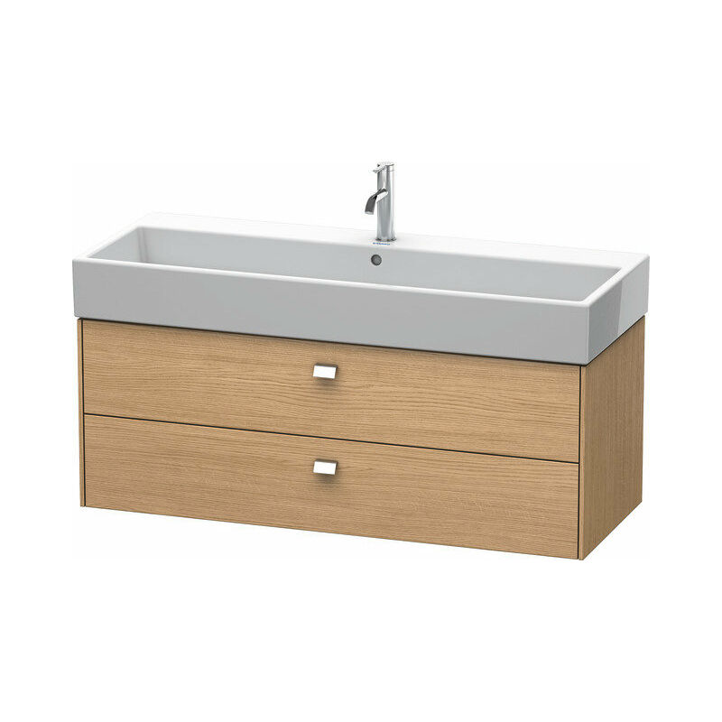 

Duravit Brioso Mueble bajo encimera 118,4 x 45,9 cm, 2 cajones, con sifón y delantal, para lavabo Vero Air 235012, Color (frente/cuerpo): Roble