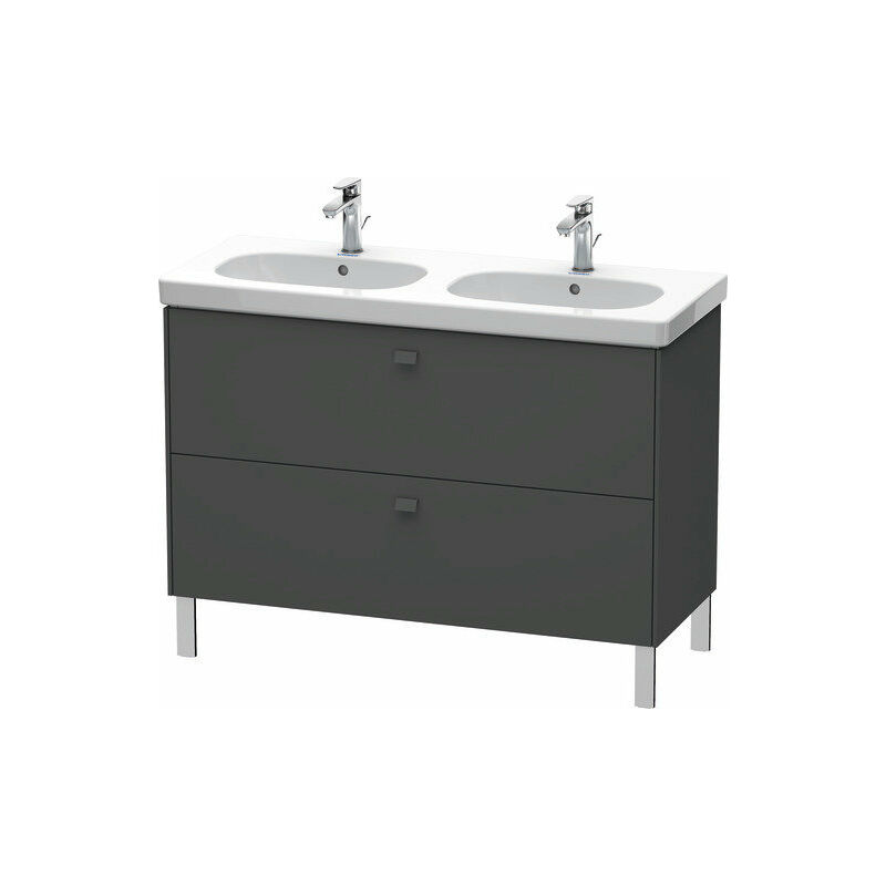 

Duravit Brioso Mueble de aseo de pie 117,0 x 46,9 cm, 2 extraíbles, para lavabo D-Código 034812, Color (frente/cuerpo): Grafito mate decorativo,