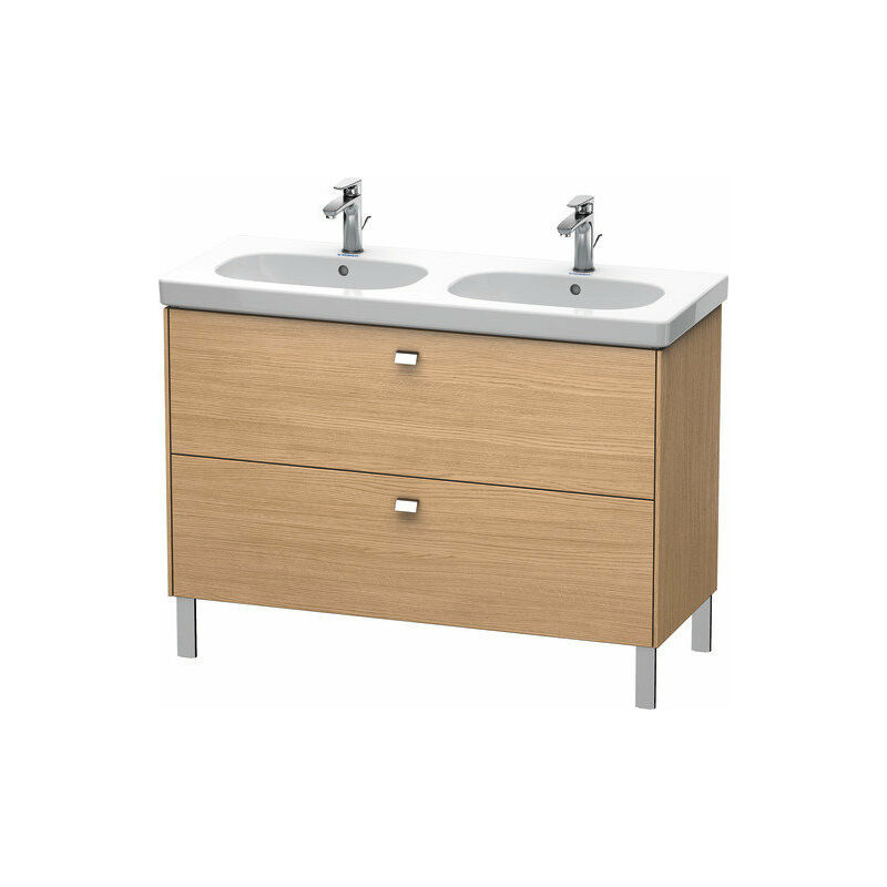 

Duravit Brioso Mueble de aseo de pie 117,0 x 46,9 cm, 2 extraíbles, para lavabo D-Código 034812, Color (frente/cuerpo): Roble europeo, mango cromado