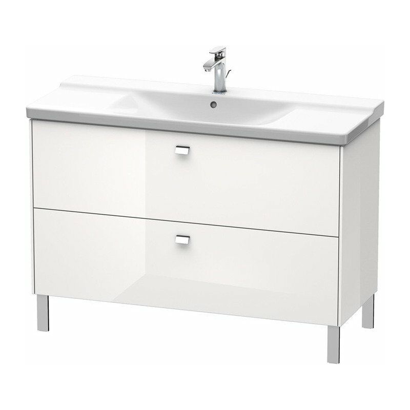 

Duravit - BRIOSO Mueble de baño Griffe cromo 691x1220x479mm blanco brillo