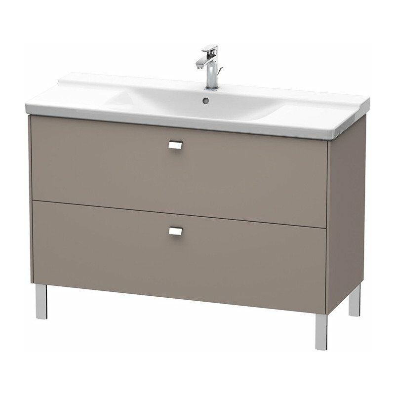 

Mueble bajo lavabo BRIOSO tirador cromado 691x1220x479mm basalto mate