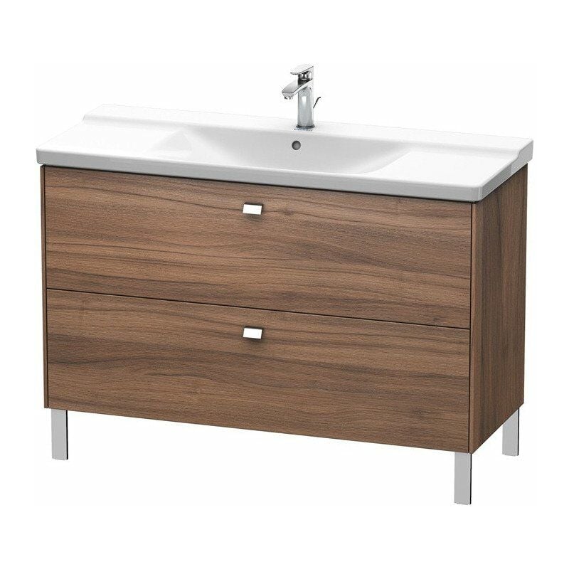 

Duravit - BRIOSO Mueble de baño Griffe cromo 691x1220x479mm nogal natural
