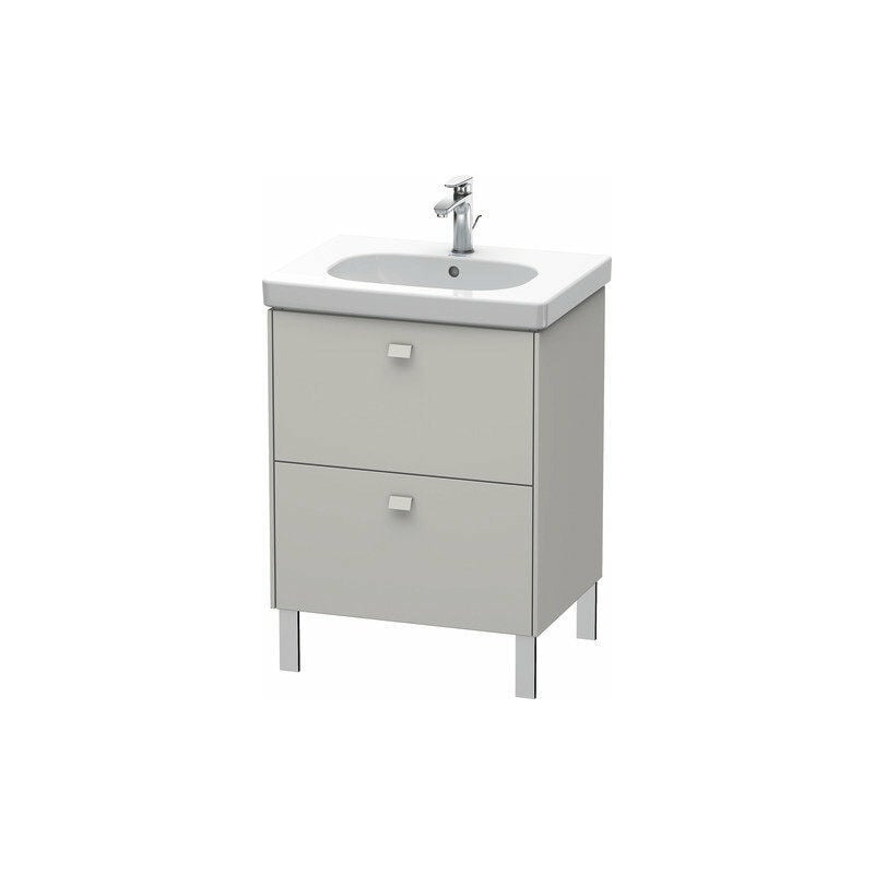 

Duravit Brioso Mueble de aseo de pie 62,0 x 46,9 cm, 2 extraíbles, para lavabo D-Código 034265, Color (frente/cuerpo): Concreto gris mate Decor,