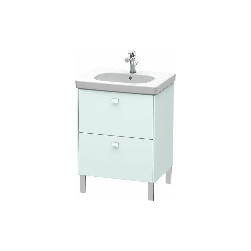 

Duravit Brioso Mueble de aseo de pie 62,0 x 46,9 cm, 2 extraíbles, para lavabo D-Código 034265, Color (frente/cuerpo): Azul claro Decoración mate,