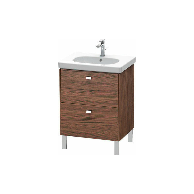 

Duravit Brioso Mueble de aseo de pie 62,0 x 46,9 cm, 2 extraíbles, para lavabo D-Código 034265, Color (frente/cuerpo): nogal oscuro, mango cromado