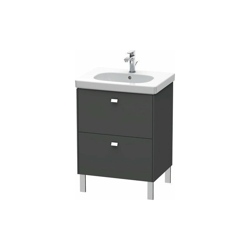 

Duravit Brioso Mueble de aseo de pie 62,0 x 46,9 cm, 2 extraíbles, para lavabo D-Código 034265, Color (frente/cuerpo): Diseño grafito mate, mango