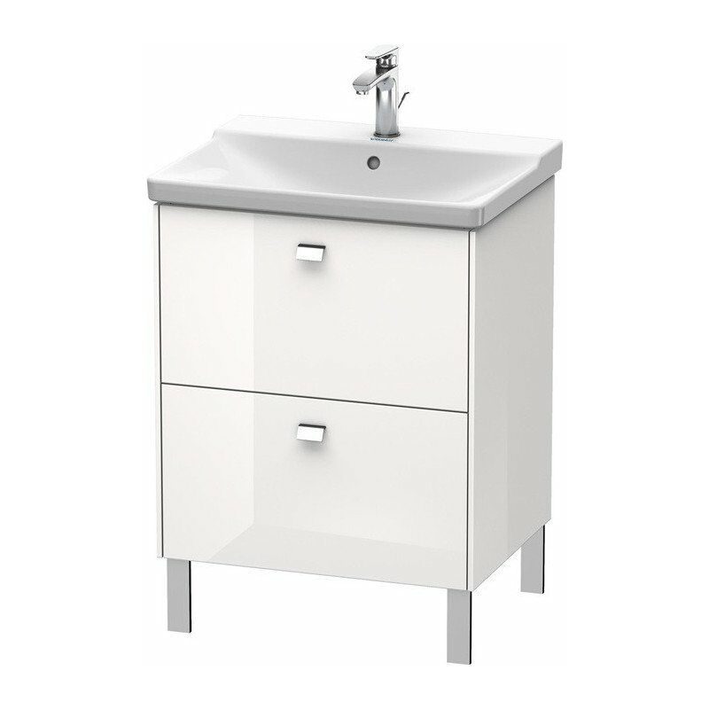 

Duravit - BRIOSO Mueble de baño Griffe cromo 691x620x479mm blanco brillo