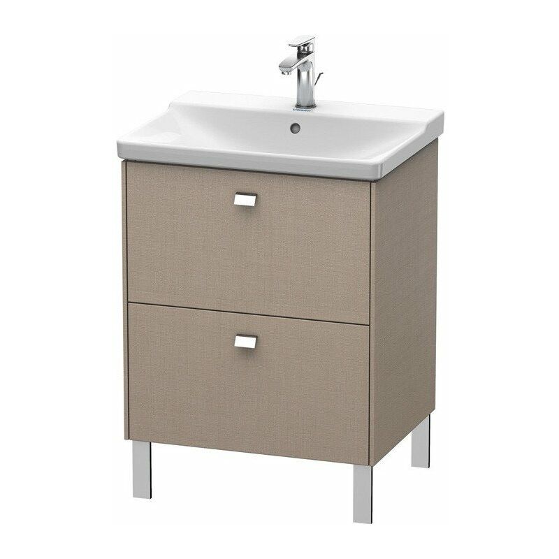

Mueble bajo lavabo BRIOSO tirador cromado 691x620x479mm lino