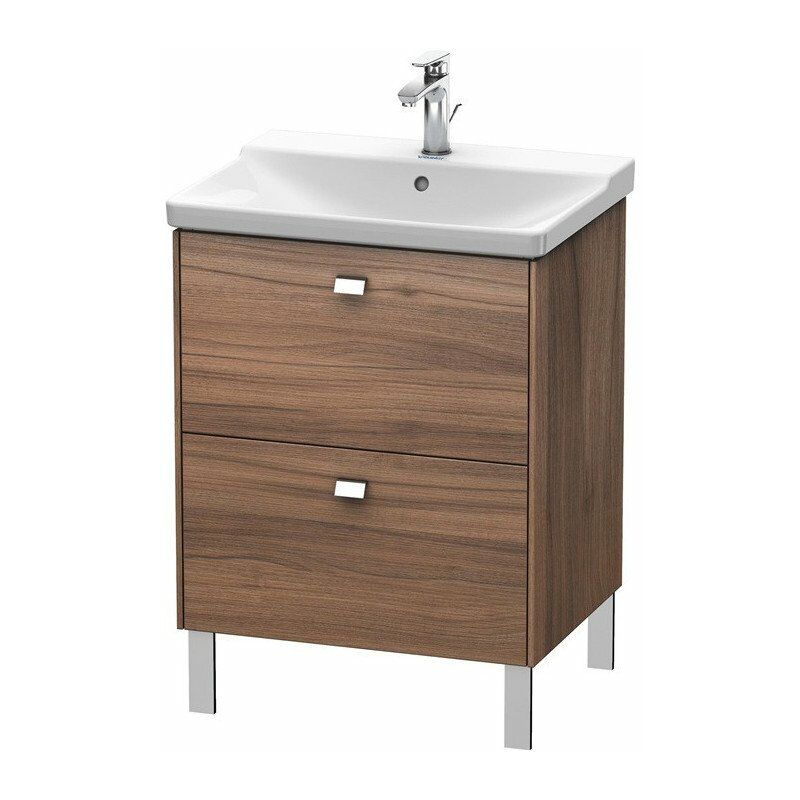 

Duravit - BRIOSO Mueble de baño Griffe cromo 691x620x479mm nogal natural