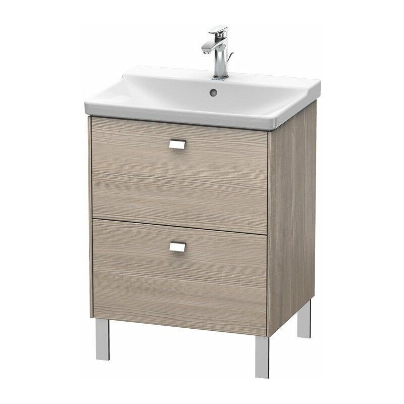 

Duravit - Mueble bajo lavabo BRIOSO tirador cromado 691x620x479mm pino plateado