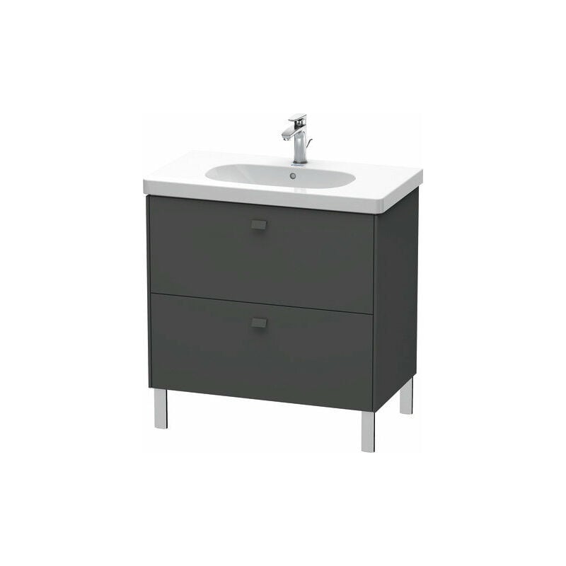 

Duravit Brioso Mueble de aseo de pie 82,0 x 46,9 cm, 2 extraíbles, para lavabo D-Código 034285, Color (frente/cuerpo): Grafito mate decorativo, mango