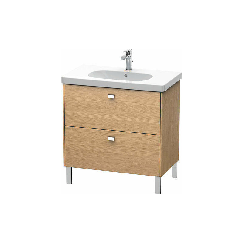 

Duravit Brioso Mueble de aseo de pie 82,0 x 46,9 cm, 2 extraíbles, para lavabo D-Código 034285, Color (frente/cuerpo): Roble europeo, mango cromado