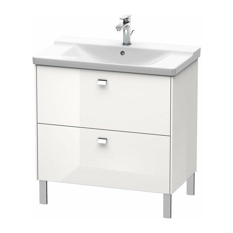 

Duravit - BRIOSO Mueble de baño Griffe cromo 691x820x479mm blanco brillo