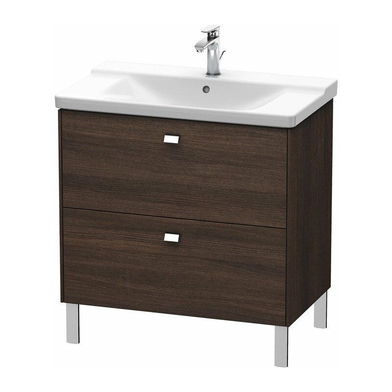 

BRIOSO Mueble de baño Griffe cromo 691x820x479mm marrón oscuro