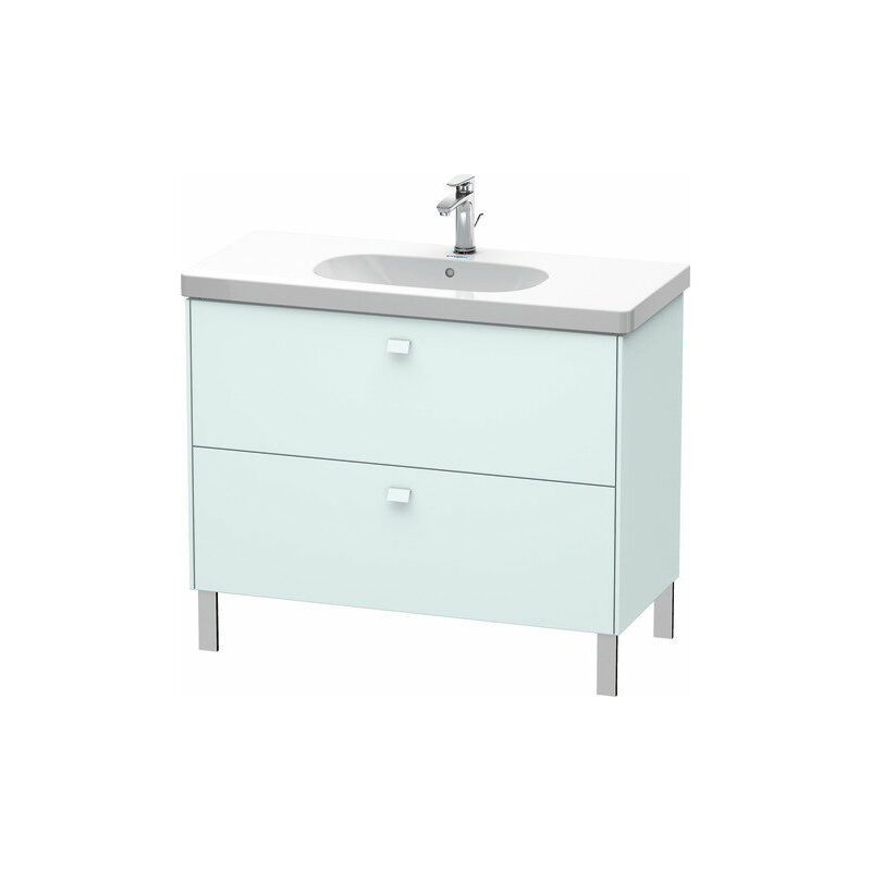 

Duravit Brioso Mueble de mesada 102,0 x 46,9 cm, 2 extraíbles, para lavabo D-Código 034210, Color (frente/cuerpo): Azul claro Decoración mate, mango