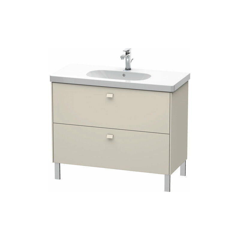 

Duravit Brioso Mueble de mesada 102,0 x 46,9 cm, 2 extraíbles, para lavabo D-Código 034210, Color (frente/cuerpo): Taupe Mate Decor, Mango Taupe Mate