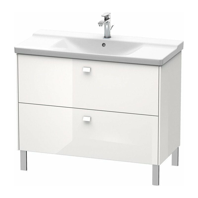 

Duravit - BRIOSO Mueble de baño Griffe cromo 691x1020x479mm blanco brillo