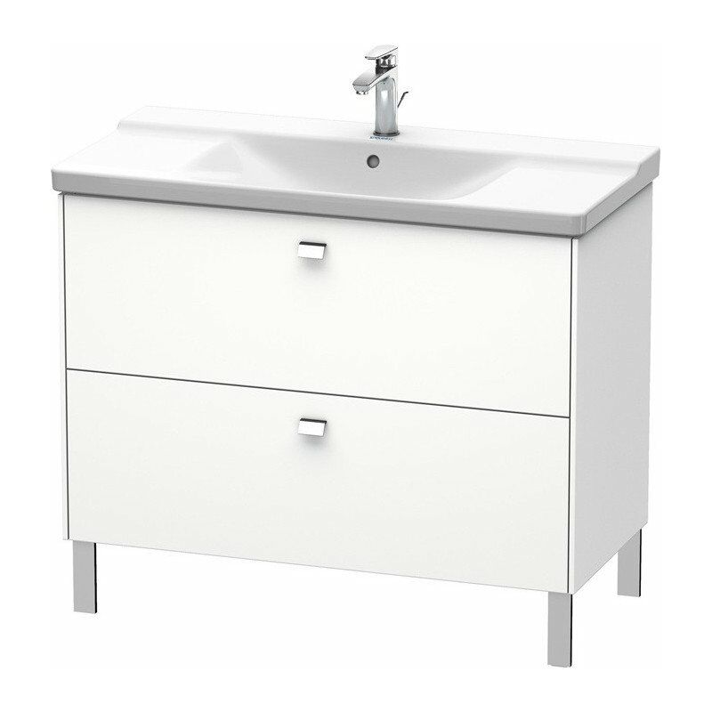 

Mueble bajo lavabo BRIOSO tirador cromado 691x1020x479mm blanco mate