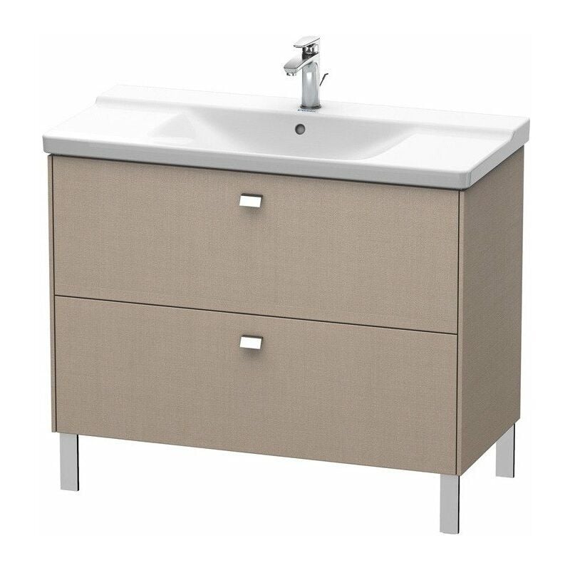

Mueble bajo lavabo BRIOSO tirador cromado 691x1020x479mm lino