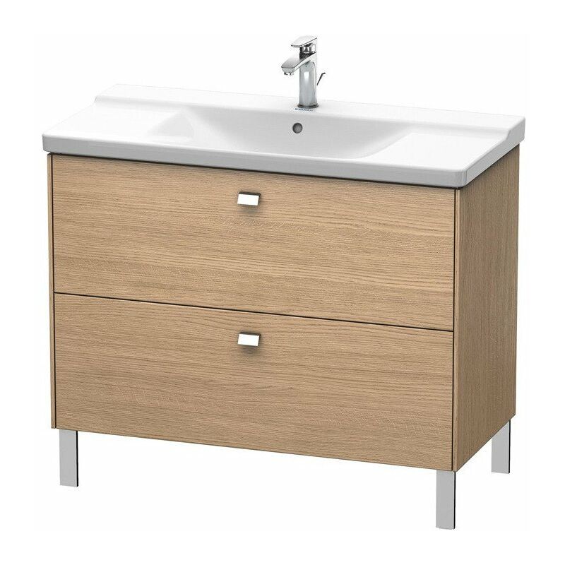 

Duravit - BRIOSO Mueble bajo lavabo Griffe cromo 691x1020x479mm roble eu