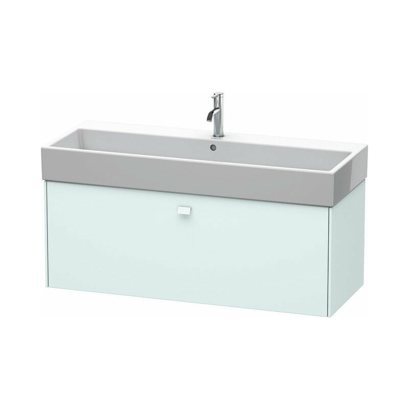 

Duravit Brioso Neceser de pared, 1 extraíble, 118,4 x 45,9 cm, para Vero Air 235012, Color (frente/cuerpo): Azul claro Decoración mate, mango Azul