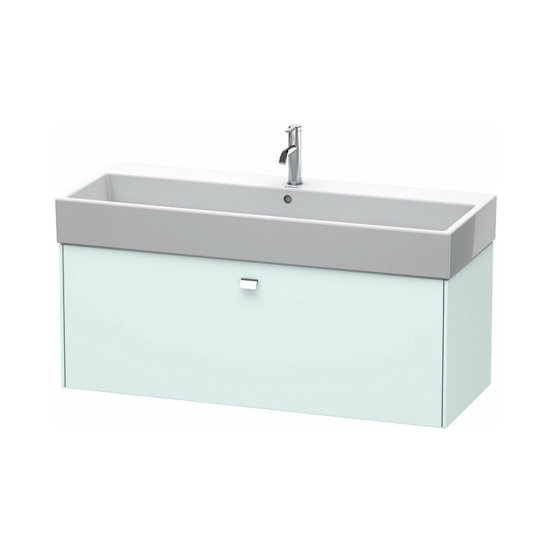 

Duravit Brioso Neceser de pared, 1 extraíble, 118,4 x 45,9 cm, para Vero Air 235012, Color (frente/cuerpo): Decoración azul claro mate, mango cromado