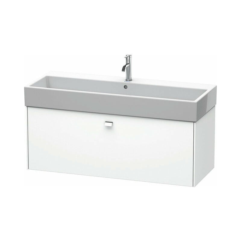 

Duravit Brioso Neceser de pared, 1 extraíble, 118,4 x 45,9 cm, para Vero Air 235012, Color (frente/cuerpo): Decoración blanco mate, mango cromado