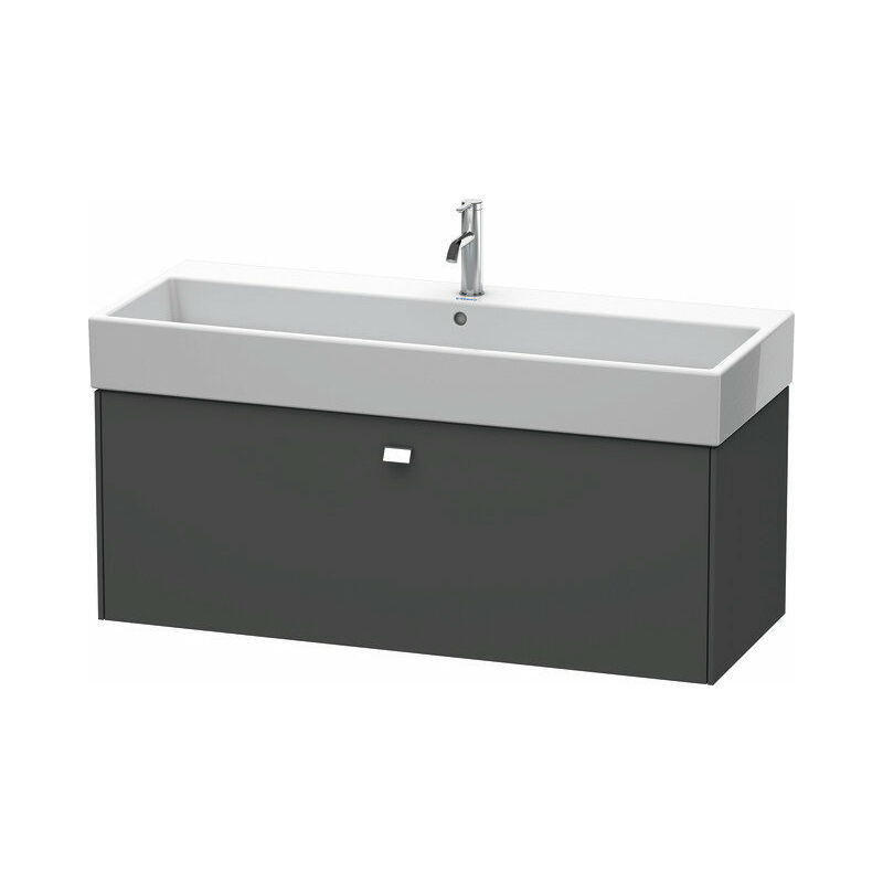 

Duravit Brioso Neceser de pared, 1 extraíble, 118,4 x 45,9 cm, para Vero Air 235012, Color (frente/cuerpo): Diseño grafito mate, mango cromado