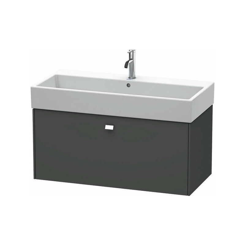 

Duravit Brioso Neceser de pared, 1 extraíble, 98,4 x 45,9 cm, para Vero Air 235010, Color (frente/cuerpo): Diseño grafito mate, mango cromado