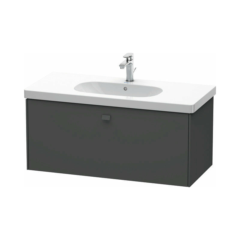 

Duravit Brioso Neceser de pared 102,0 x 46,9 cm, 1 cajón, para lavabo D-Código 034210, Color (frente/cuerpo): Grafito mate decorativo, mango Grafito
