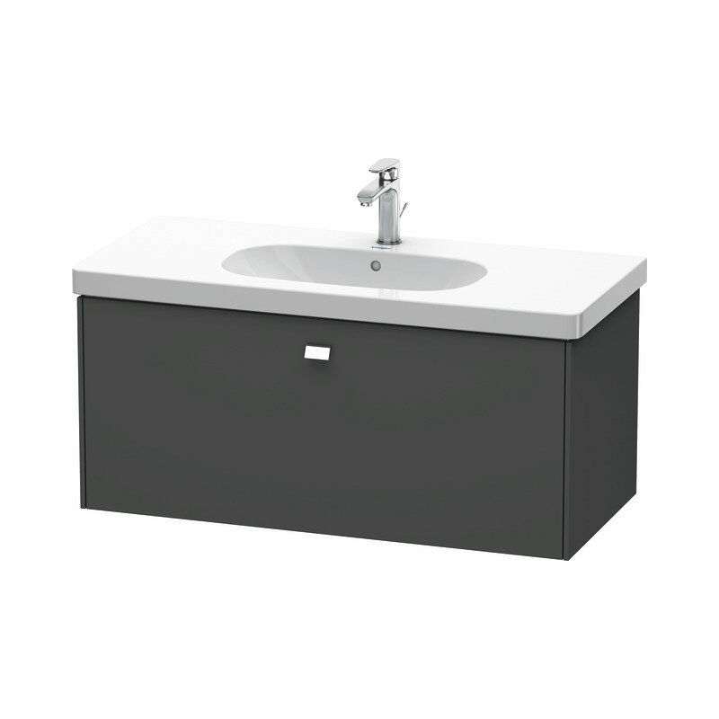 

Duravit Brioso Neceser de pared 102,0 x 46,9 cm, 1 cajón, para lavabo D-Código 034210, Color (frente/cuerpo): Diseño grafito mate, mango cromado