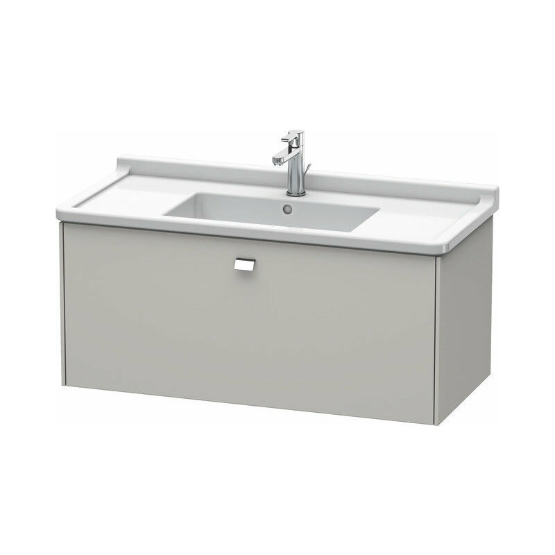 

Duravit Brioso Neceser de pared 102,0 x 46,9 cm, 1 extraíble, para lavabo Starck 3 030410, Color (frente/cuerpo): Gris hormigón Decoración mate,
