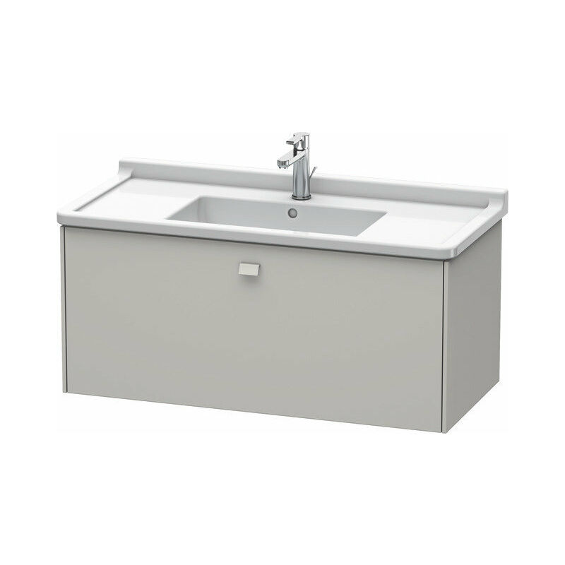 

Duravit Brioso Neceser de pared 102,0 x 46,9 cm, 1 extraíble, para lavabo Starck 3 030410, Color (frente/cuerpo): Concreto gris mate Decor, Manija