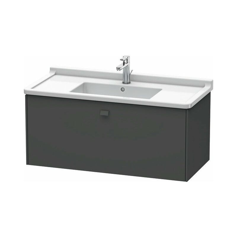 

Duravit Brioso Neceser de pared 102,0 x 46,9 cm, 1 extraíble, para lavabo Starck 3 030410, Color (frente/cuerpo): Grafito mate decorativo, mango