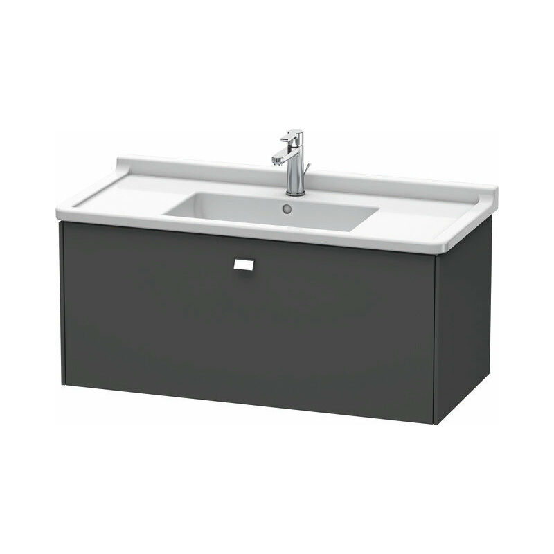 

Duravit Brioso Neceser de pared 102,0 x 46,9 cm, 1 extraíble, para lavabo Starck 3 030410, Color (frente/cuerpo): Diseño grafito mate, mango cromado