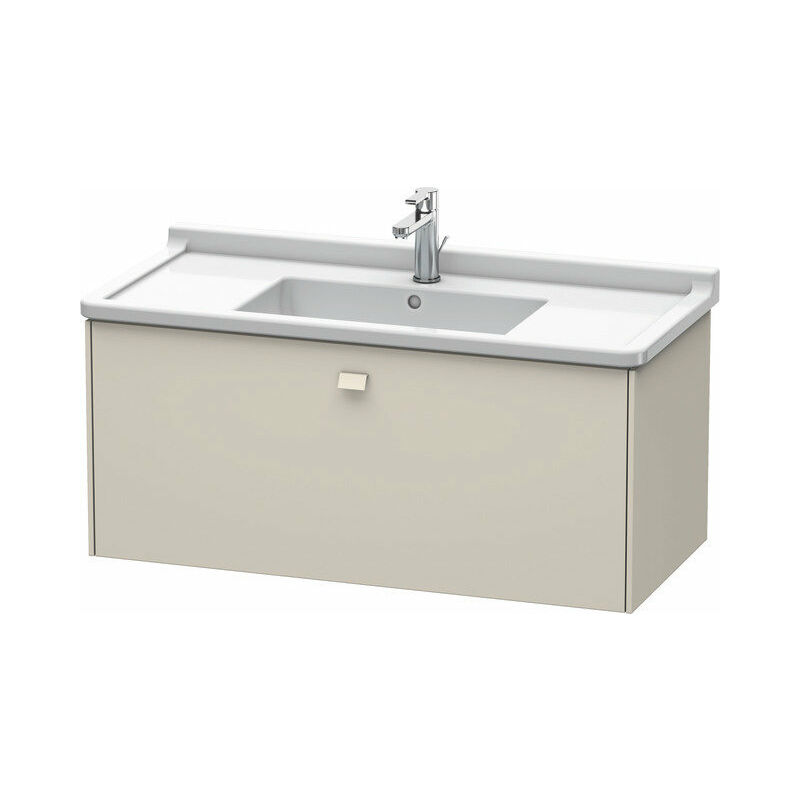 

Duravit Brioso Neceser de pared 102,0 x 46,9 cm, 1 extraíble, para lavabo Starck 3 030410, Color (frente/cuerpo): Taupe Mate Decor, Mango Taupe Mate