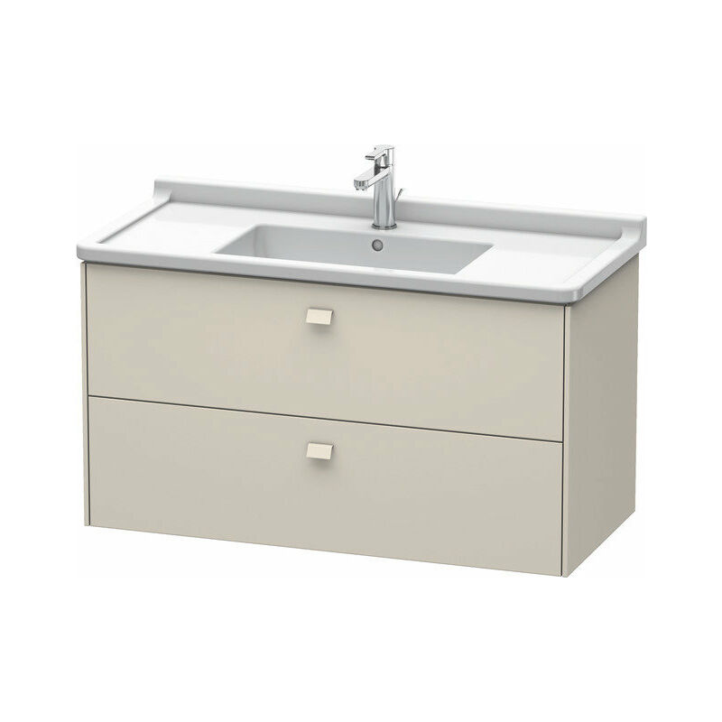 

Duravit Brioso Neceser de pared 102,0 x 46,9 cm, con 2 cajones, incl. hueco para sifón y delantal, para lavabo Starck 3 030410, Color