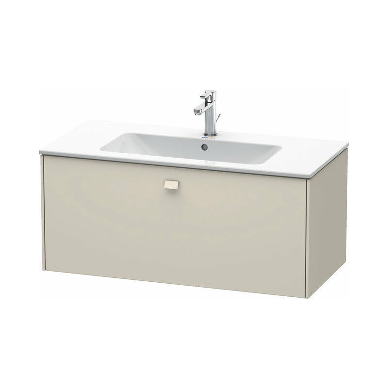 

Duravit Brioso Neceser de pared 102,0 x 47,9 cm, 1 extraíble, para lavabo ME by Starck 233610, Color (frente/cuerpo): Taupe Mate Decor, Mango Taupe