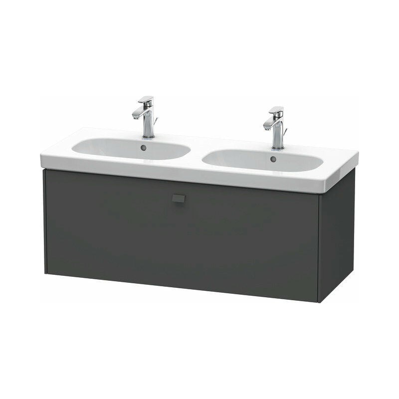 

Duravit Brioso Neceser de pared 117,0 x 46,9 cm, 1 cajón, para lavabo D-Código 034812, Color (frente/cuerpo): Grafito mate decorativo, mango Grafito