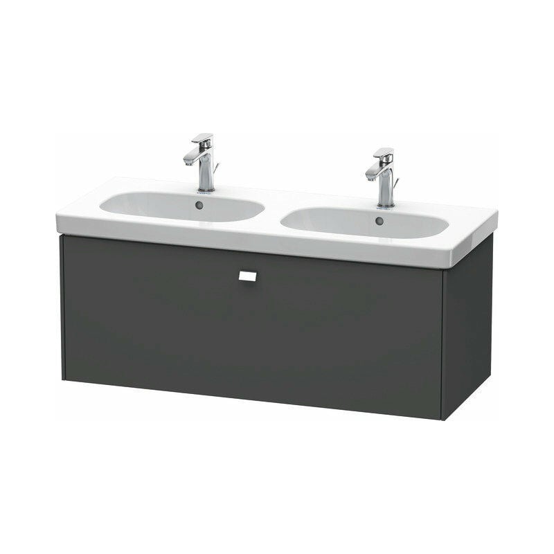 

Duravit Brioso Neceser de pared 117,0 x 46,9 cm, 1 cajón, para lavabo D-Código 034812, Color (frente/cuerpo): Diseño grafito mate, mango cromado