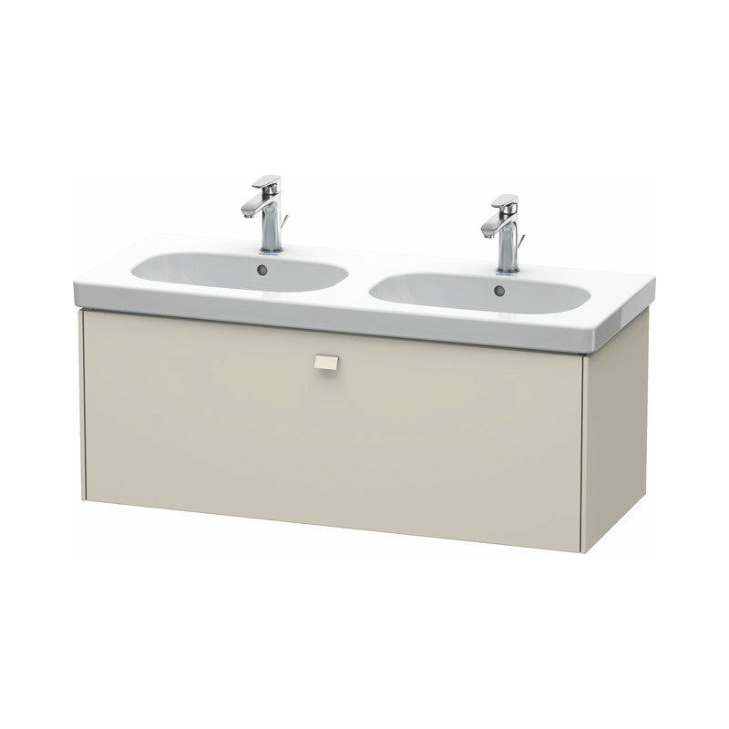 

Duravit Brioso Neceser de pared 117,0 x 46,9 cm, 1 cajón, para lavabo D-Código 034812, Color (frente/cuerpo): Taupe Mate Decor, Mango Taupe Mate
