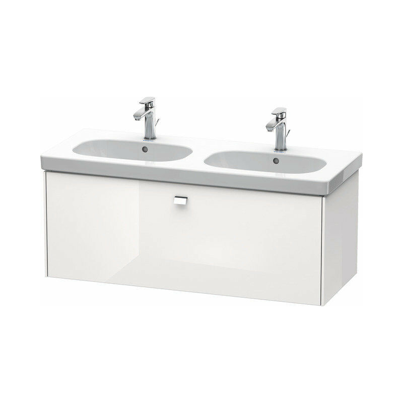 

Duravit Brioso Neceser de pared 117,0 x 46,9 cm, 1 cajón, para lavabo D-Código 034812, Color (frente/cuerpo): Decoración blanca de alto brillo, mango