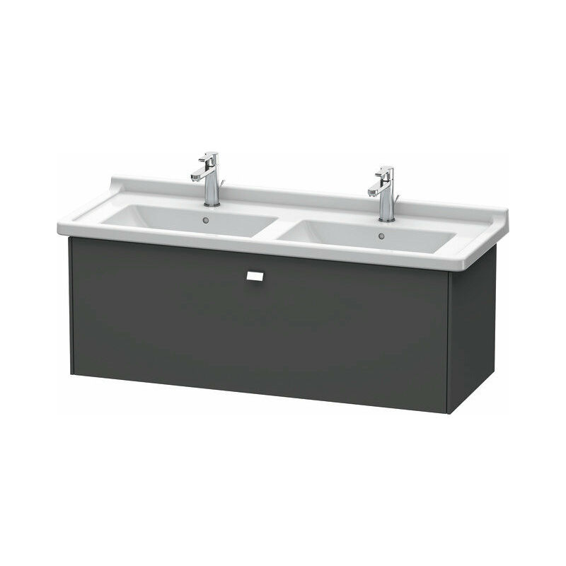 

Duravit Brioso Neceser de pared 122,0 x 46,9 cm, 1 extraíble, para lavabo Starck 3 033213, Color (frente/cuerpo): Diseño grafito mate, mango cromado