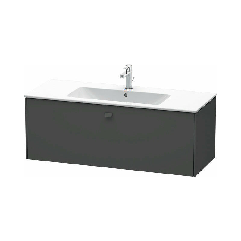 

Duravit Brioso Neceser de pared 122,0 x 47,9 cm, 1 extraíble, para lavabo ME by Starck 233612, Color (frente/cuerpo): Grafito mate decorativo, mango