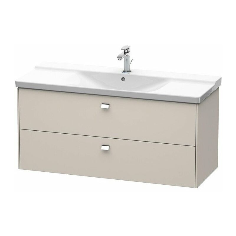 

Mueble bajo lavabo BRIOSO tirador cromado 561x1220x479mm taupe