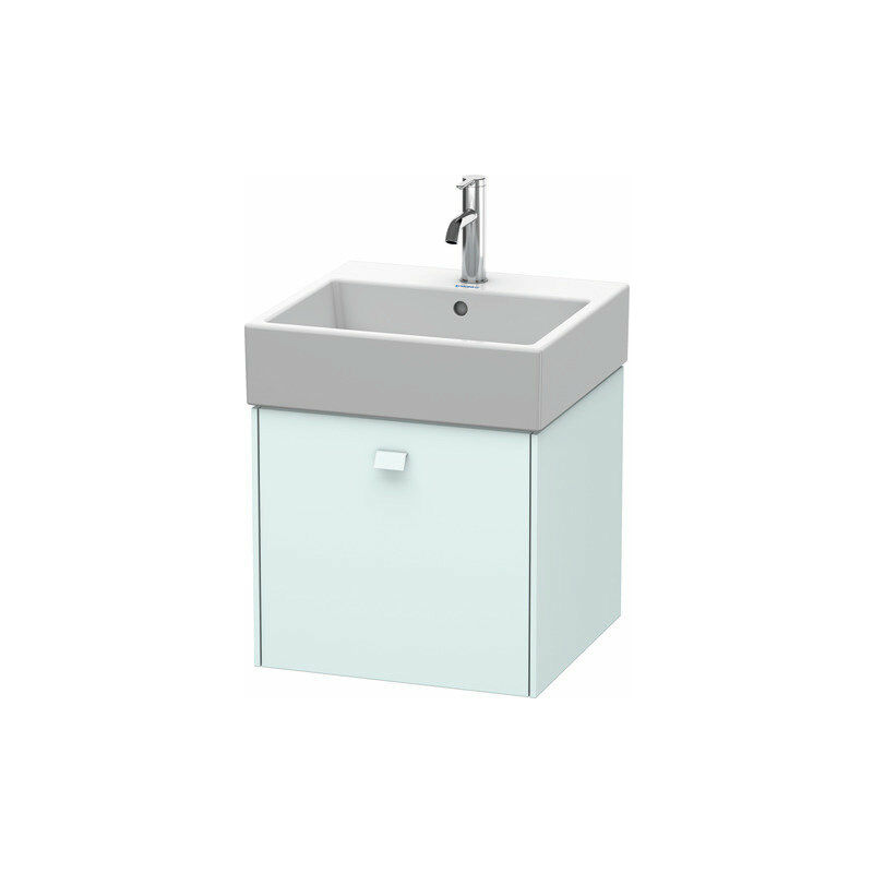 

Duravit Brioso Neceser de pared 48,4 x 45,9 cm, 1 extraíble, para lavabo Vero Air 235050, Color (frente/cuerpo): Azul claro Decoración mate, mango